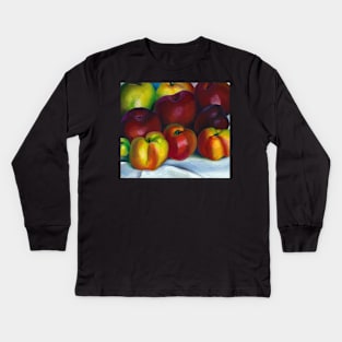 High Resolution Apple Family 2 by Georgia O'Keeffe Kids Long Sleeve T-Shirt